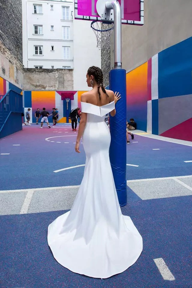 Without You Mermaid Wedding Dress - luxebabyco