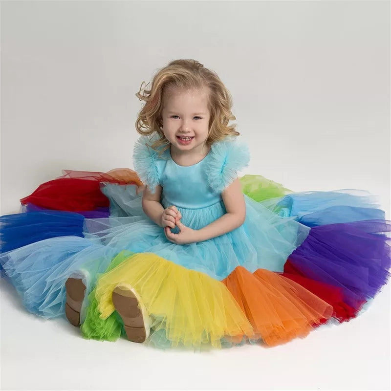 Ella Multicoloured Ball Dress - luxebabyco