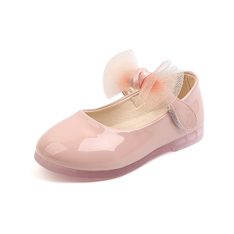 Ella Mesh Bow Princess Shoes - luxebabyco