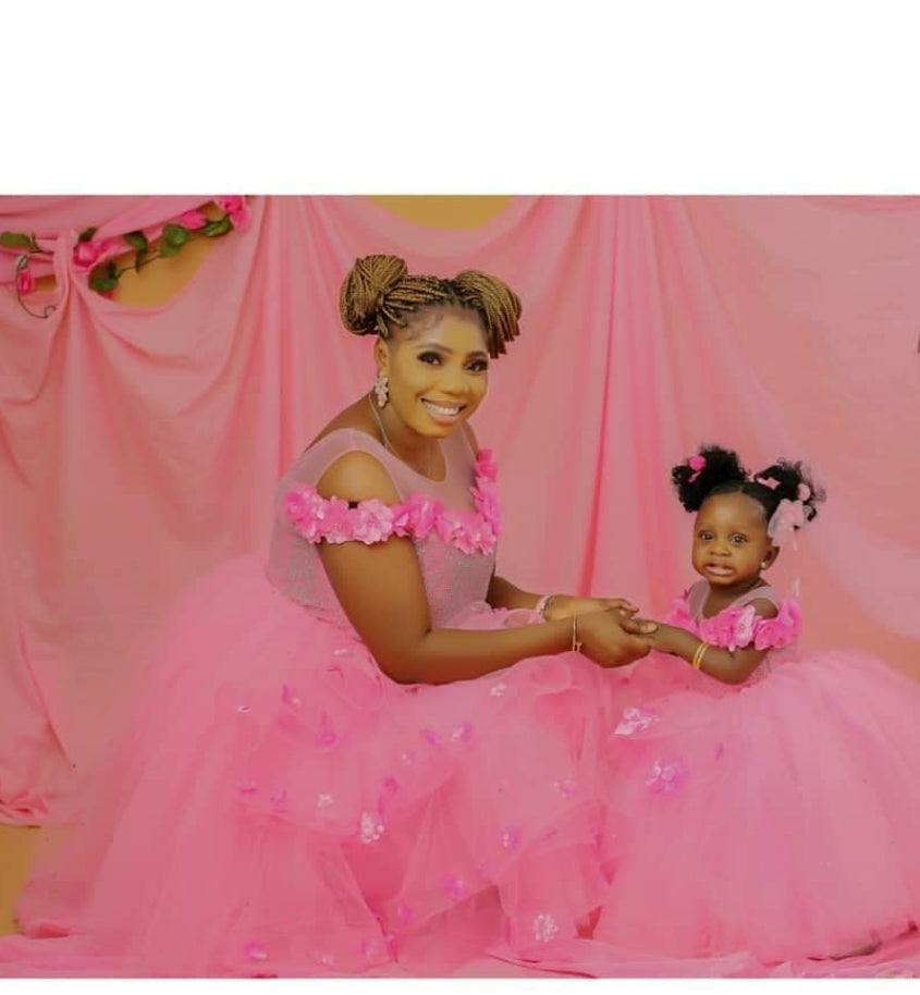 Mon And Daughter Petals Ball Dress - luxebabyco