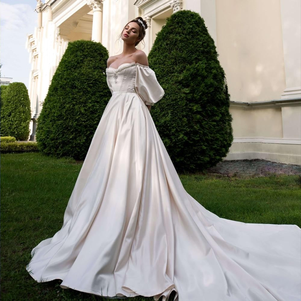 Beauty Riddle Beaded Wedding Dress - luxebabyco