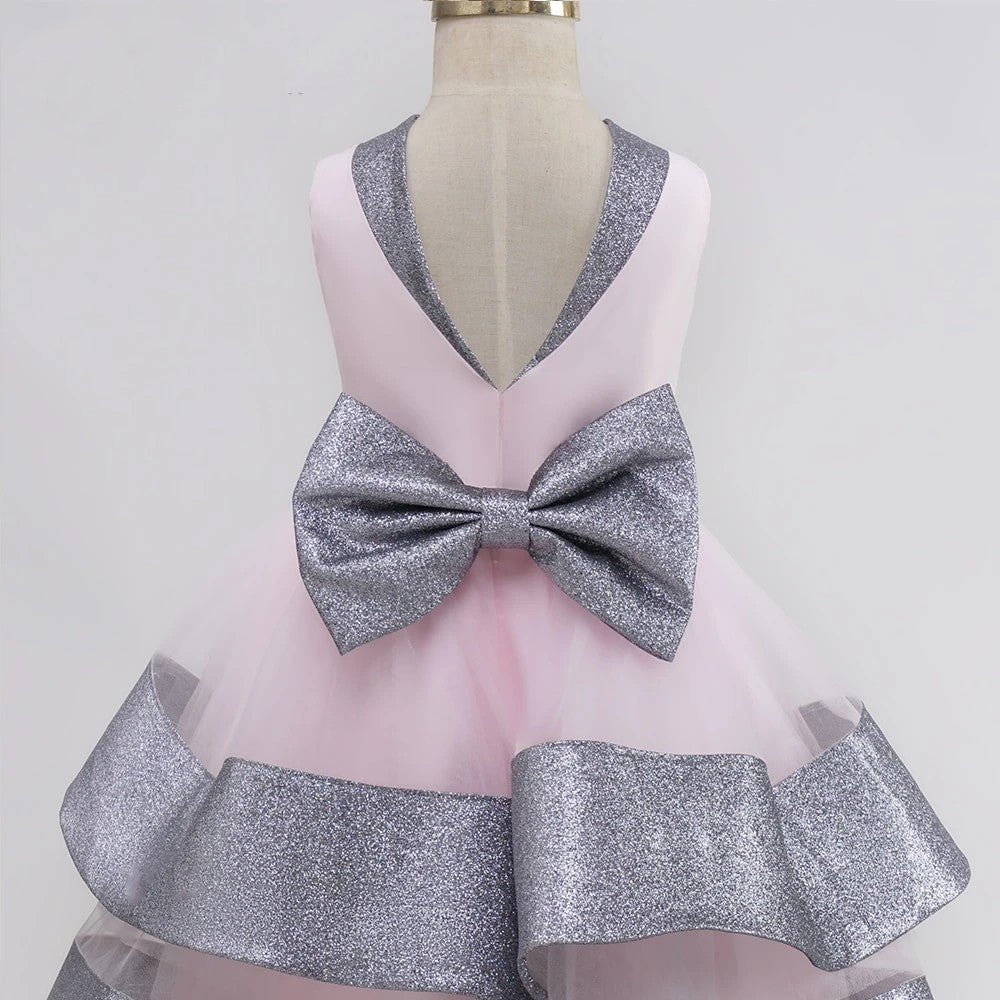 Glitter Tiered Skirt Princess Dress - luxebabyco