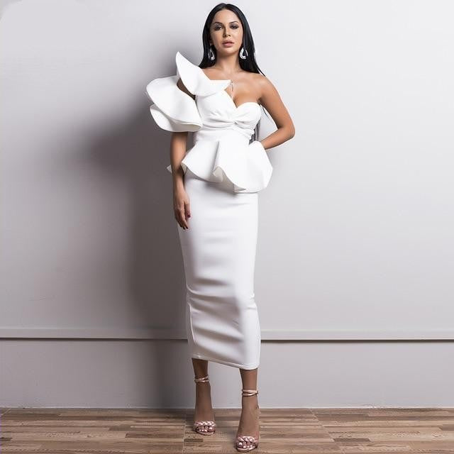 Ruffle Shoulder Dress - luxebabyco