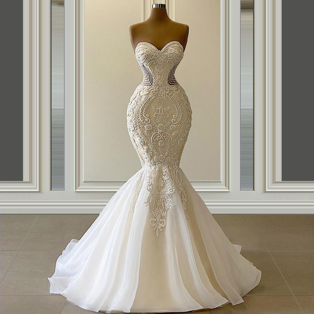 No Mistake Mermaid Wedding Dress - luxebabyco