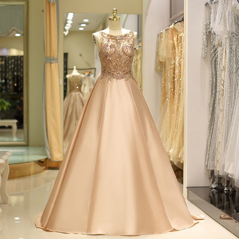 Golden Beauty Evening Gown - luxebabyco