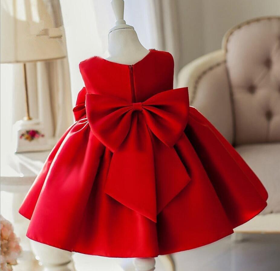 Red Sleeveless Ball Gown - luxebabyco