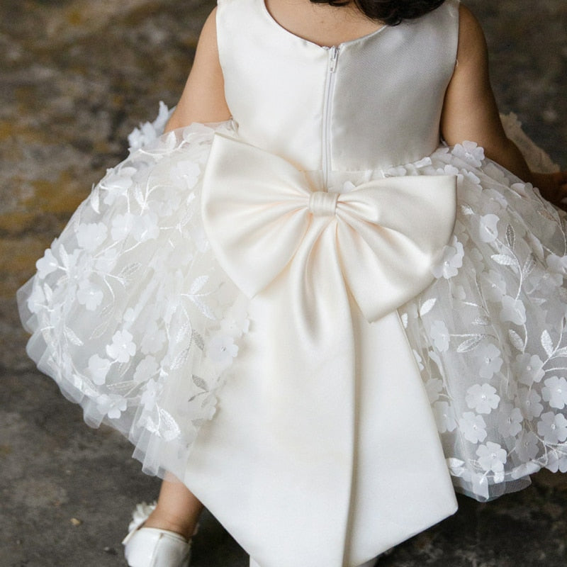 Baby Girl Flowery Ball Gown - luxebabyco