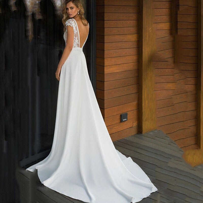 Full Of Hope A Line Wedding Dress - luxebabyco