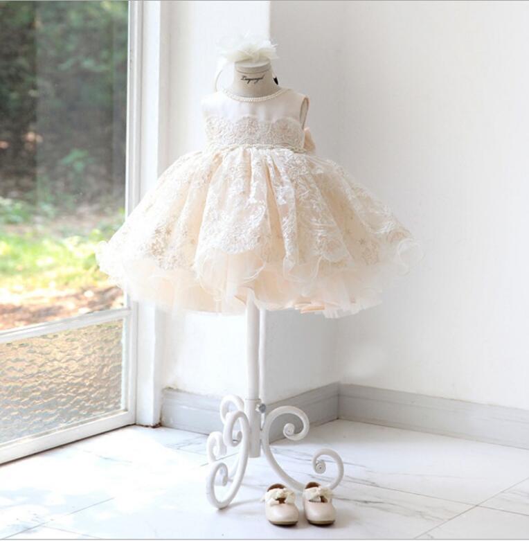 Baby Girl Lace Ball Dress - luxebabyco