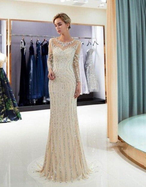 Too Bold Beaded Evening Dress - luxebabyco