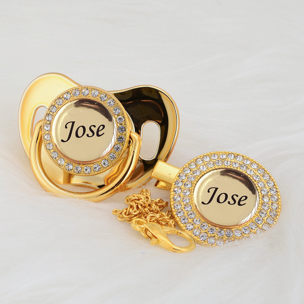 Personalised Bling Pacifier - luxebabyco
