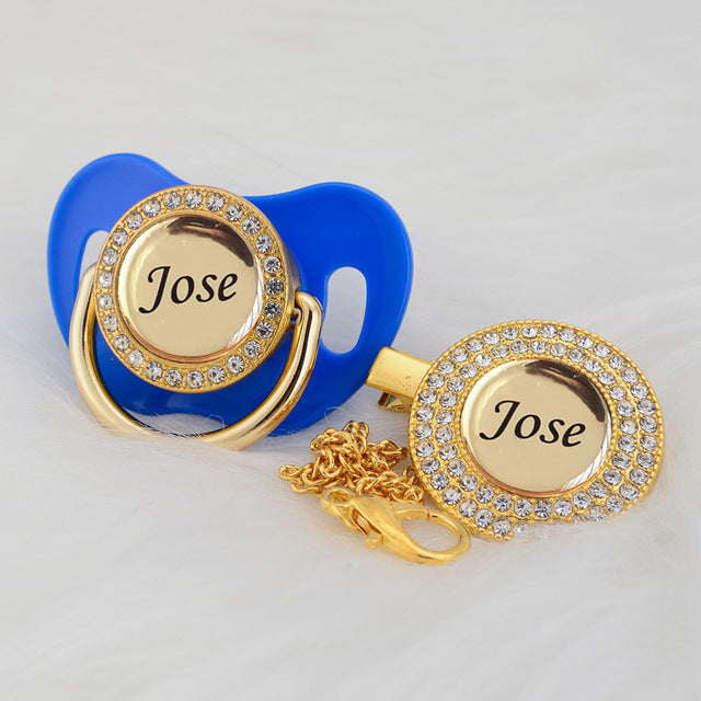 Personalised Bling Pacifier - luxebabyco
