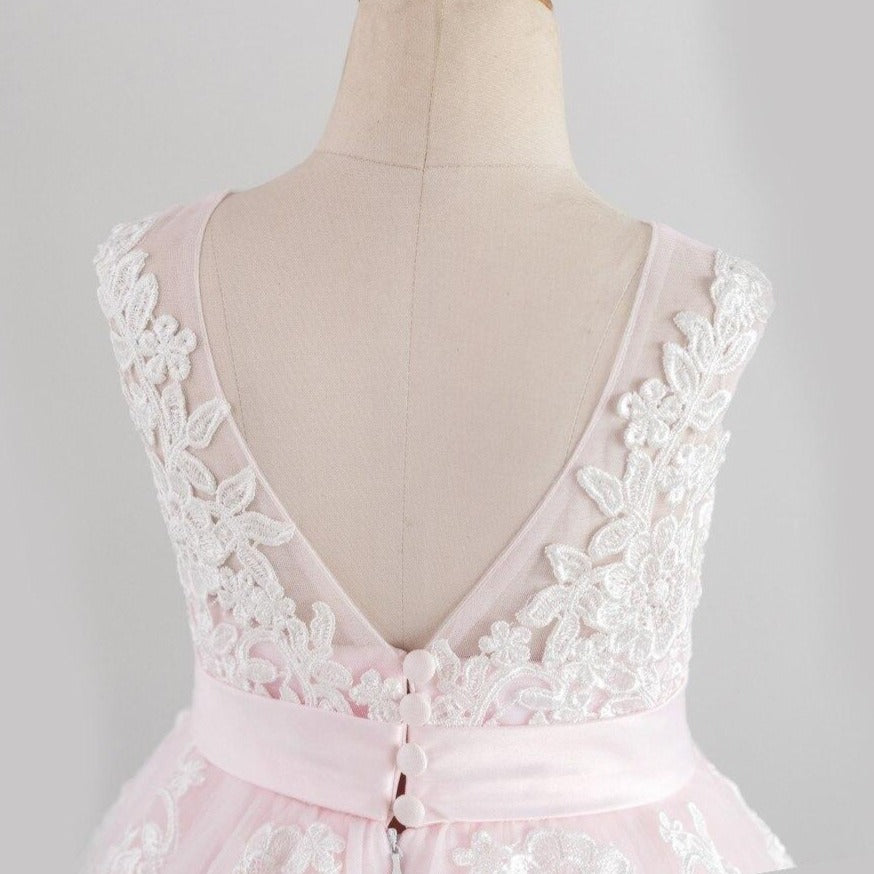 Pink Floral Lace Dress - luxebabyco