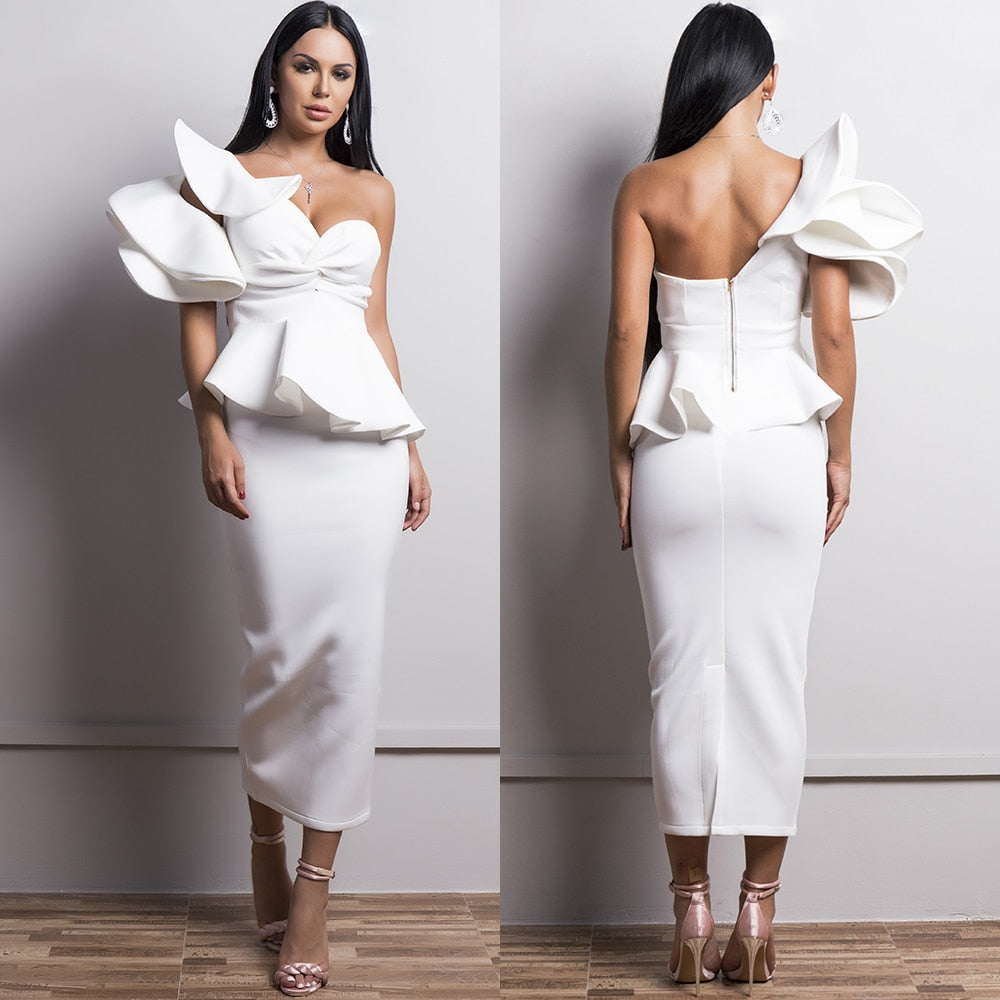 Ruffle Shoulder Dress - luxebabyco