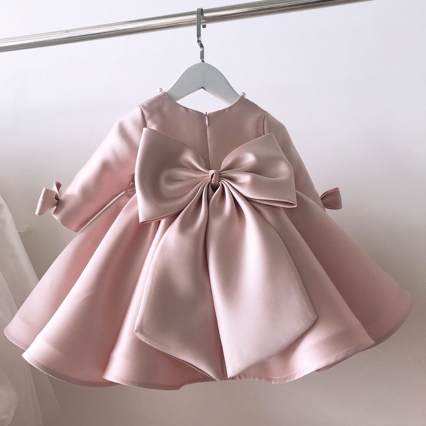 Pink Satin Dress - luxebabyco