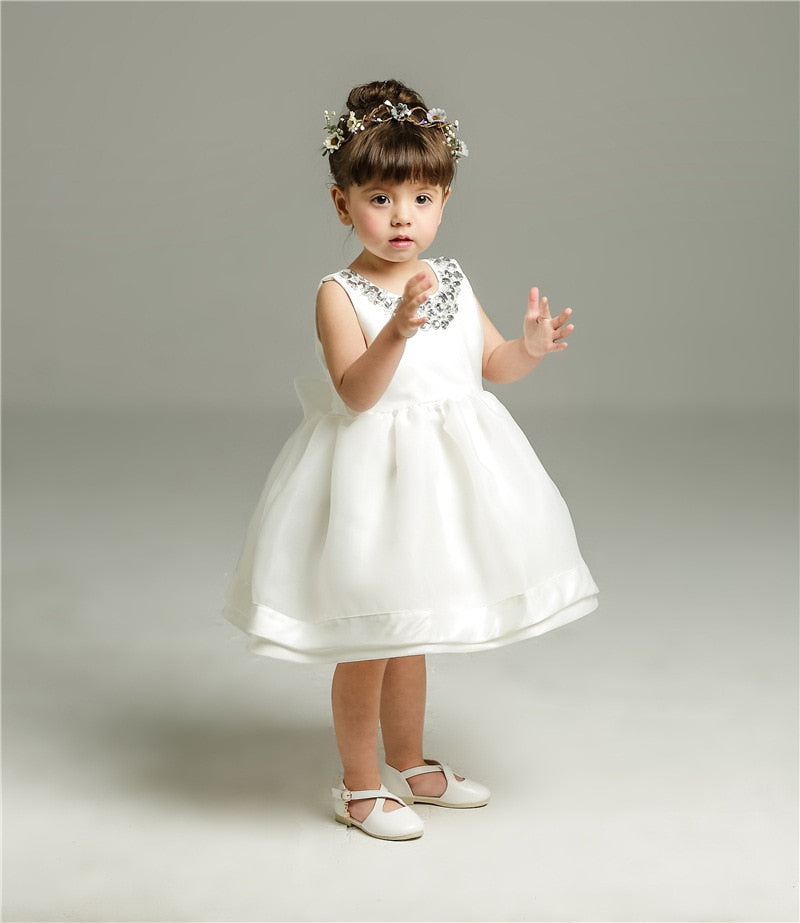 Baby Crystal Embellished Dress - luxebabyco