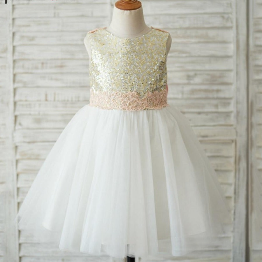 Tulle Glitter Girl Dress - luxebabyco