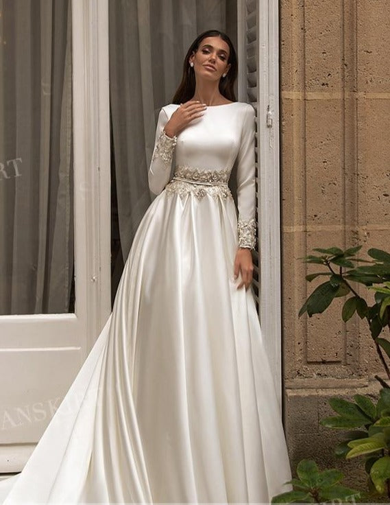 Gracious Image A-Line Bridal Gown - luxebabyco