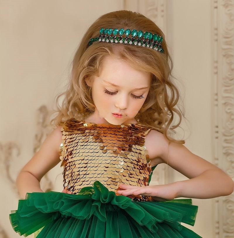 Sparkling Sequined Layered Dress - luxebabyco