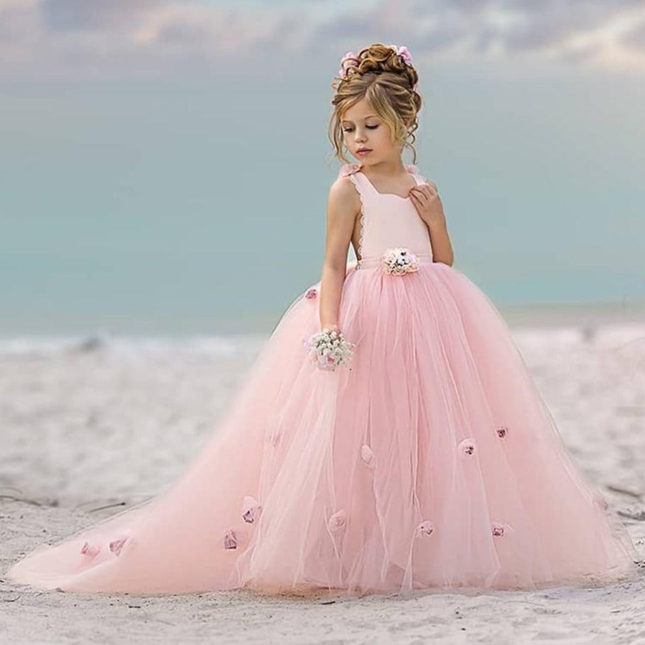 Belle 3D Puffy Maxi Dress - luxebabyco
