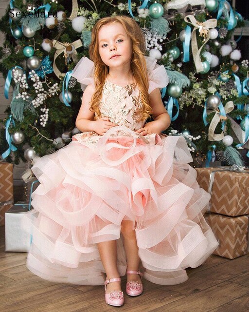 Belle High Low Puffy Dress - luxebabyco