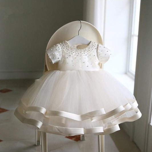 Baby Beaded Tulle Dress - luxebabyco